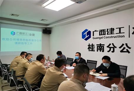 覃振華到分公司調(diào)研指導