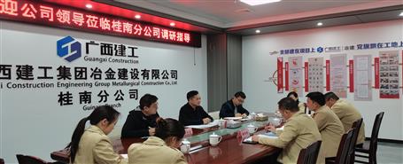 蒙勝益到桂南分公司調(diào)研指導工作